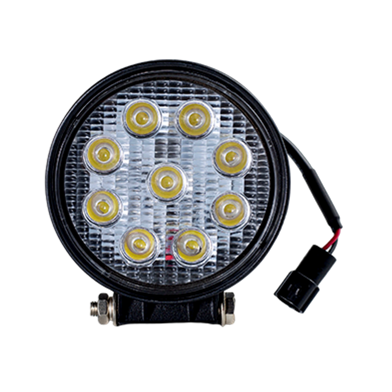 IP67 001 Robuste runde Arbeitsleuchte mit 9 LEDs für Industriefahrzeuge