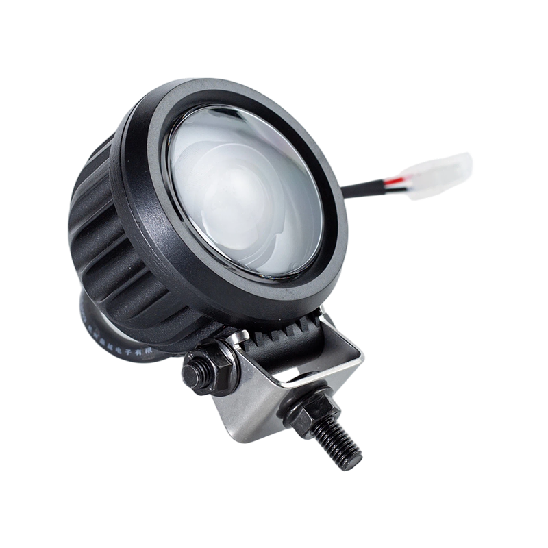 IP67 5W DC9-80V Schräger runder blauer Punkt-Sicherheitswarnlicht für Gabelstapler