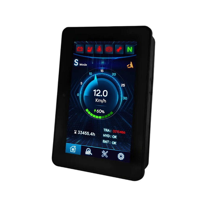 Vertikales 5-Zoll-CAN-2.0B-Touchscreen-Armaturenbrett für Baufahrzeuge