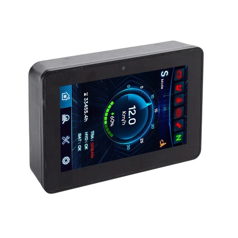Vertikales 5-Zoll-CAN-2.0B-Touchscreen-Armaturenbrett für Baufahrzeuge